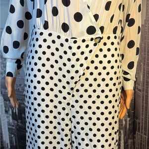 Urban Outfitters Black and White Polka Dot Jumpsuit